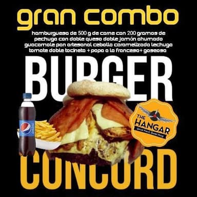 Hamburguesa concord en combo