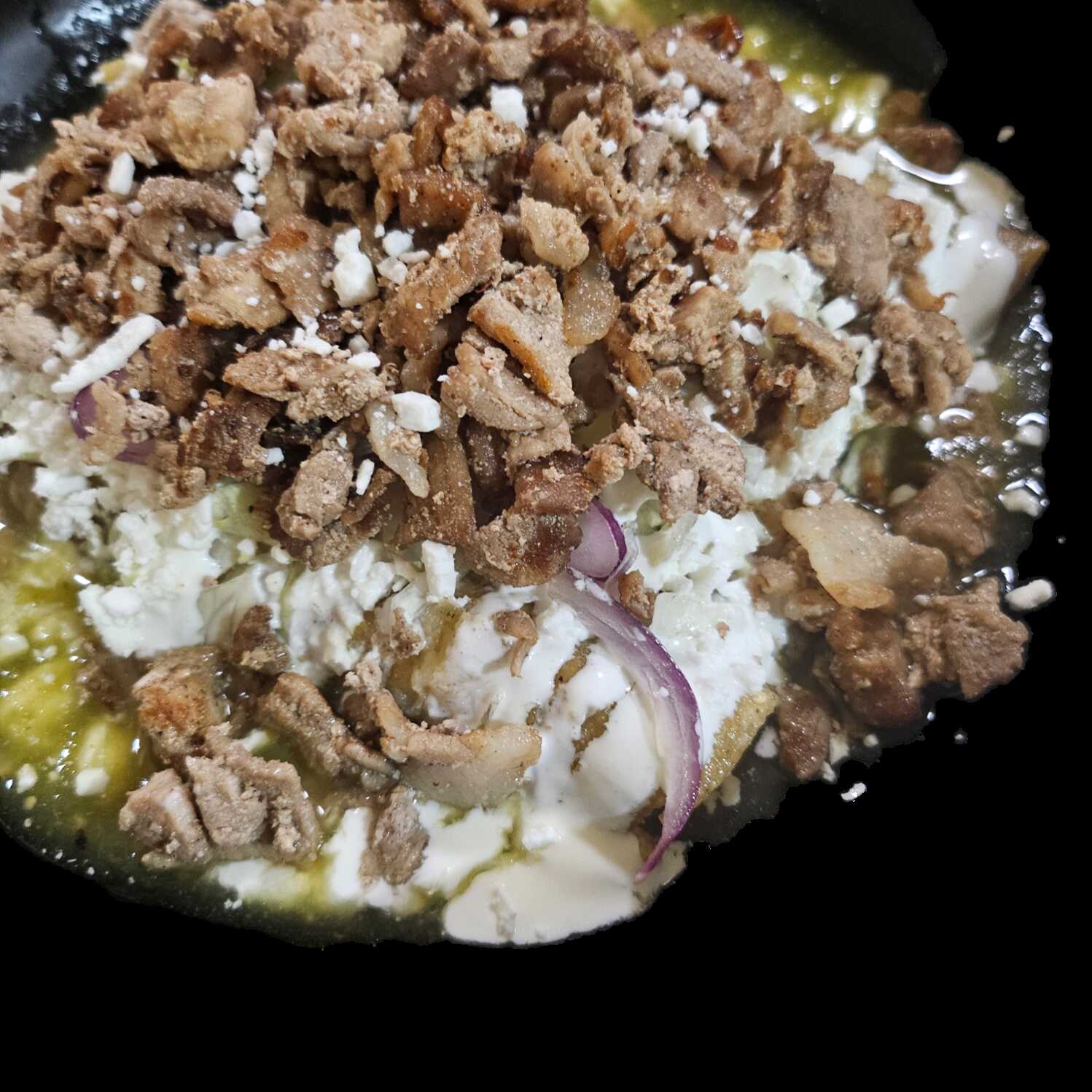 Orden de Enchiladas Verdes c/Bistec