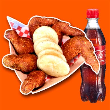 Combo Alitas con Arepa + Gaseosa