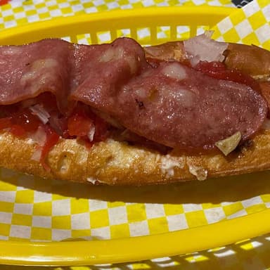 Hot dog con tocino