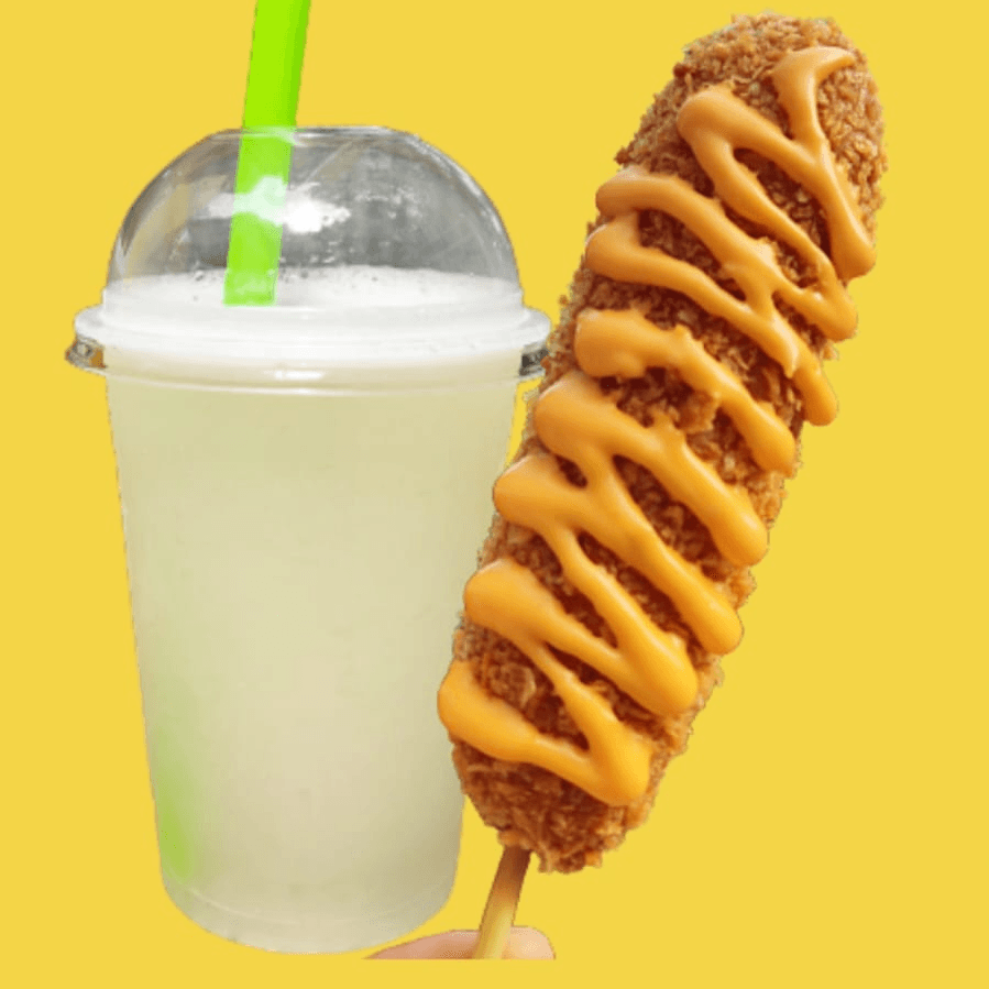 Limonada + Corndog Basic Mitad