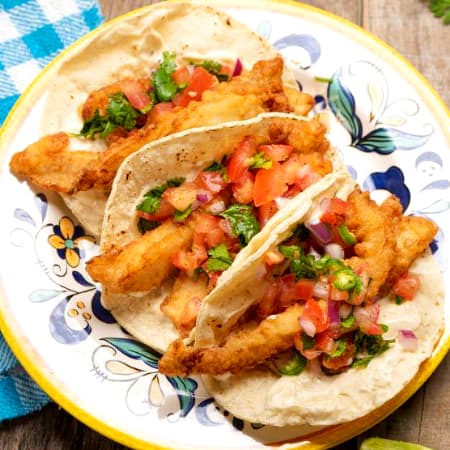 Tacos de Chicharrón de Pescado