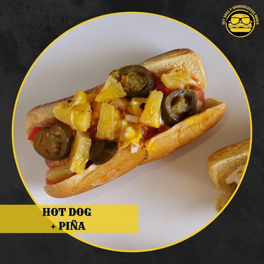Hot Dog con Piña