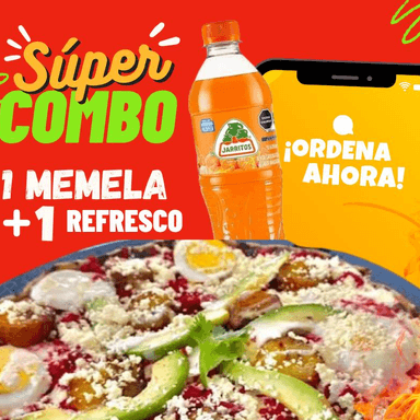 Combo - Memela de Carnes Frías + Refresco