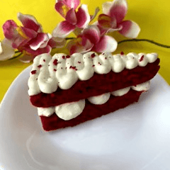 Rebanada de Pastel Red Velvet