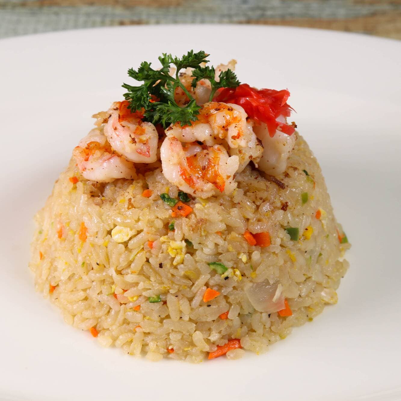 YAKIMESHI con verduras y camaron