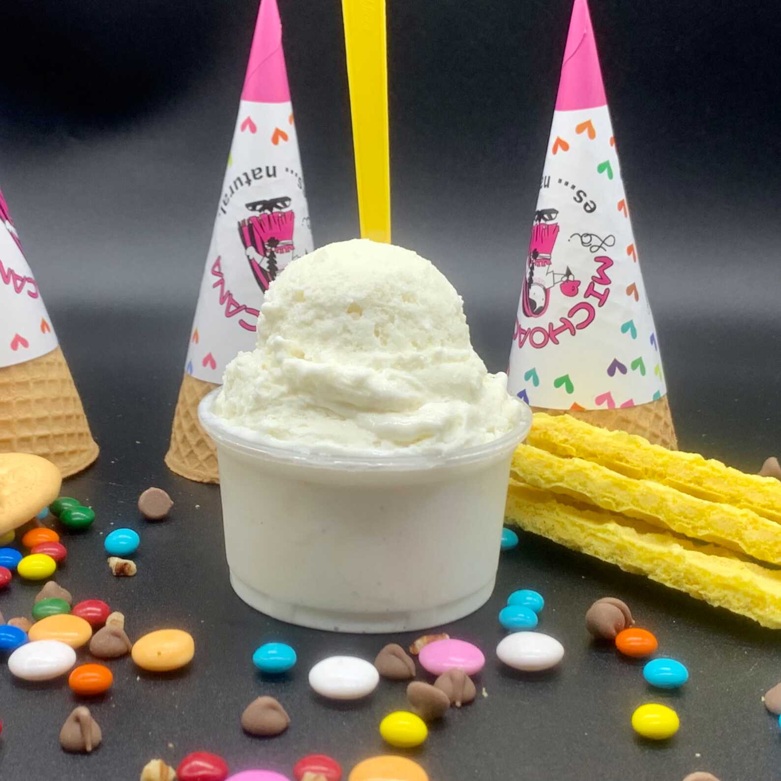 Helados en Vaso de Queso
