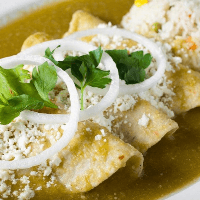 Enchiladas de Pollo Verdes