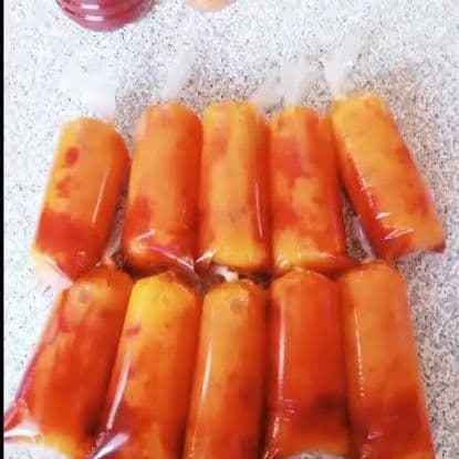Bolis de mango - chamoy