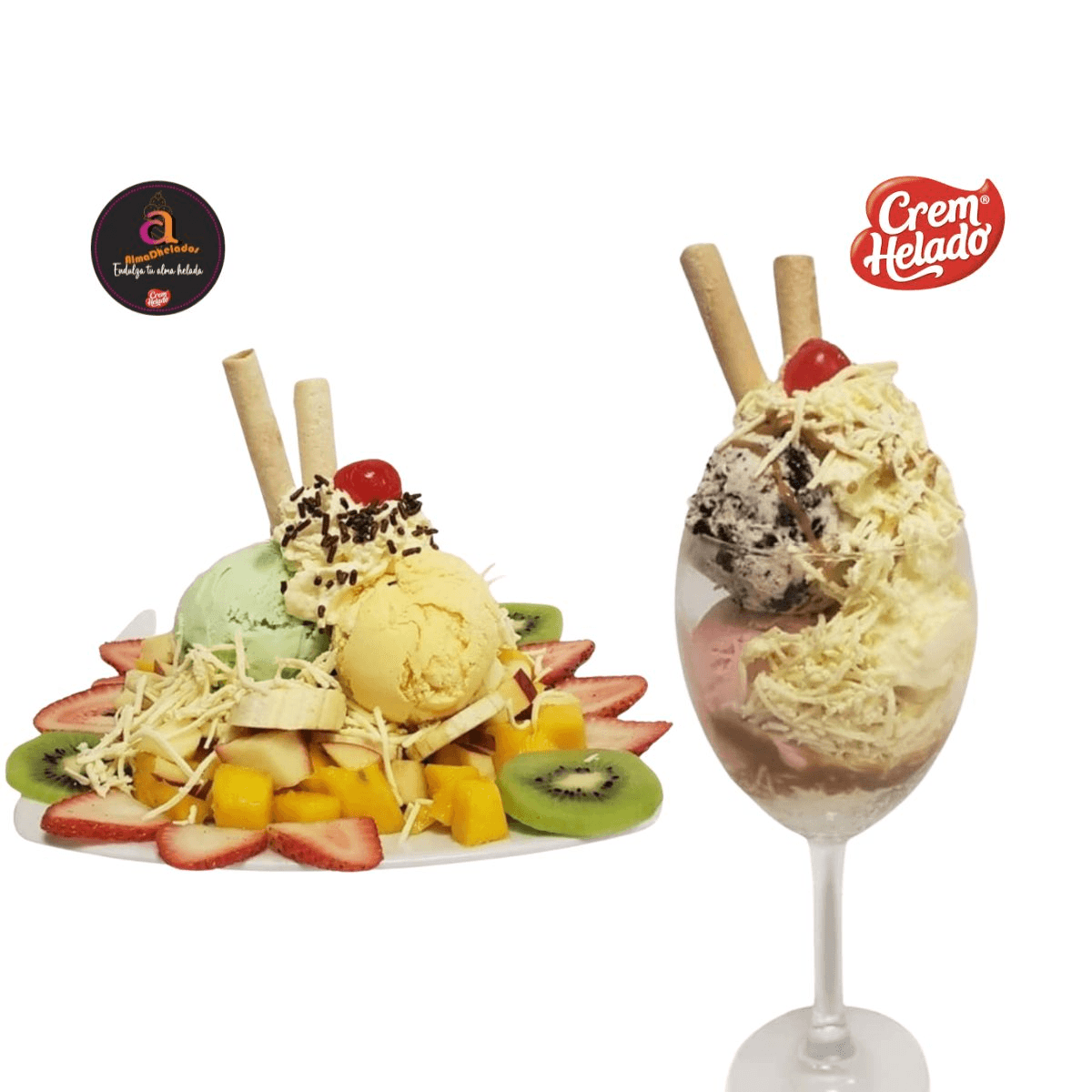 Mega Ensalada de Frutas + Nuestra Quesuda Helada