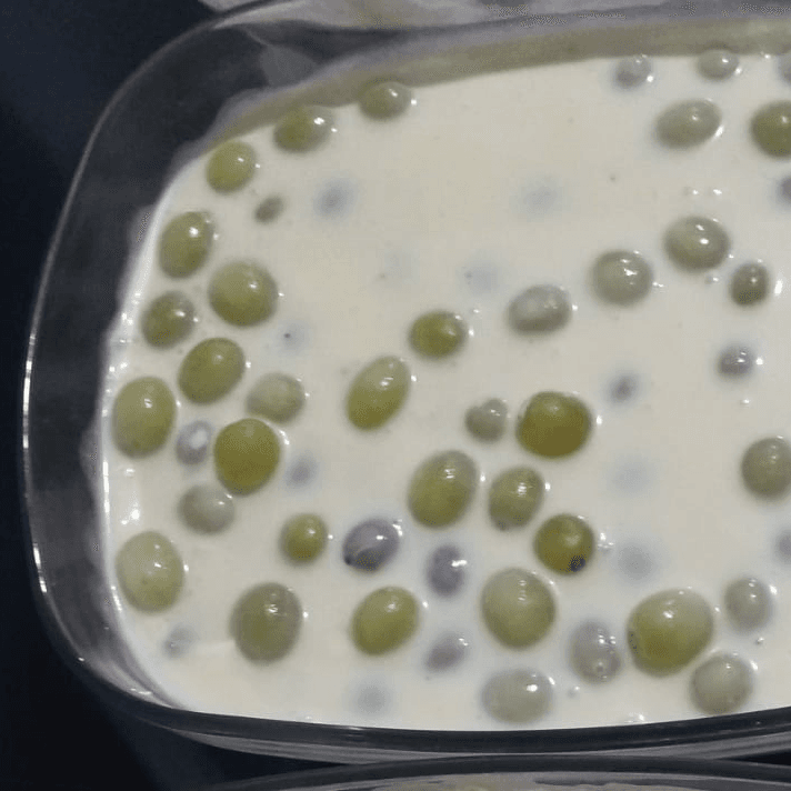 Uvas con crema