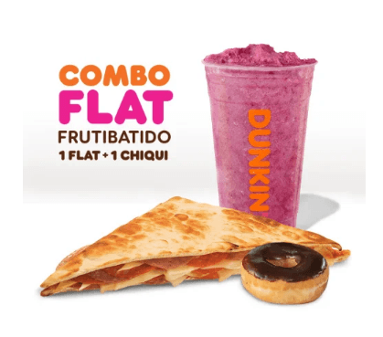 Combo Dunkin Flat Frutibatido