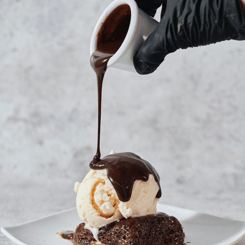 Postre de Brownie con Helado