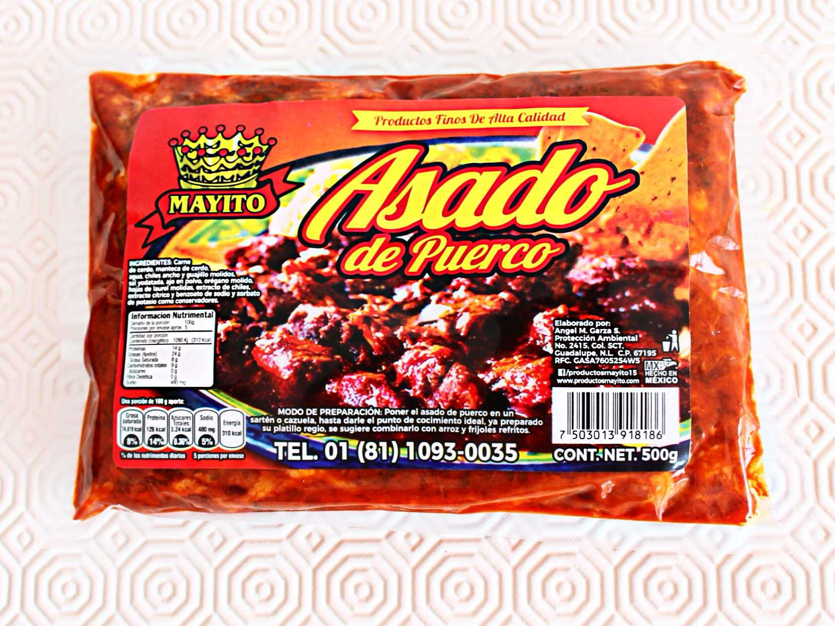 Asado de Puerco 500 Gr