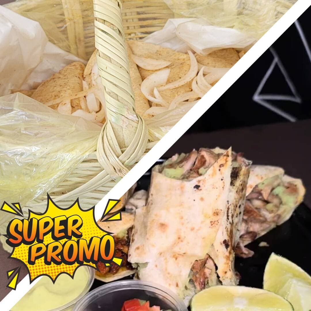 20 Tacos de Canasta + 2 Burritos