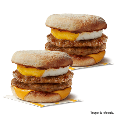 2 Egg McMuffin Doble Salchicha