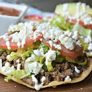 Tostada de Carne Molida