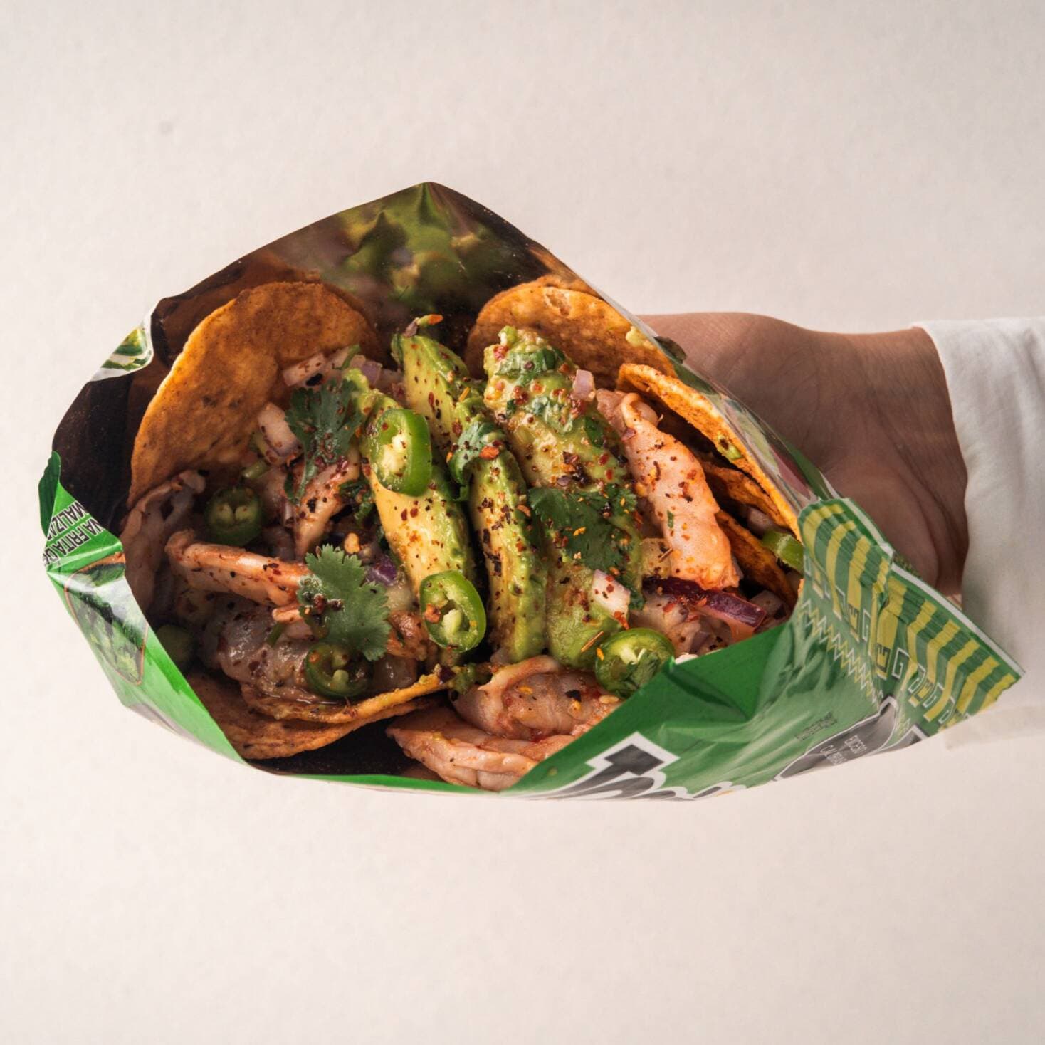 Tostitos con Aguachile Verde