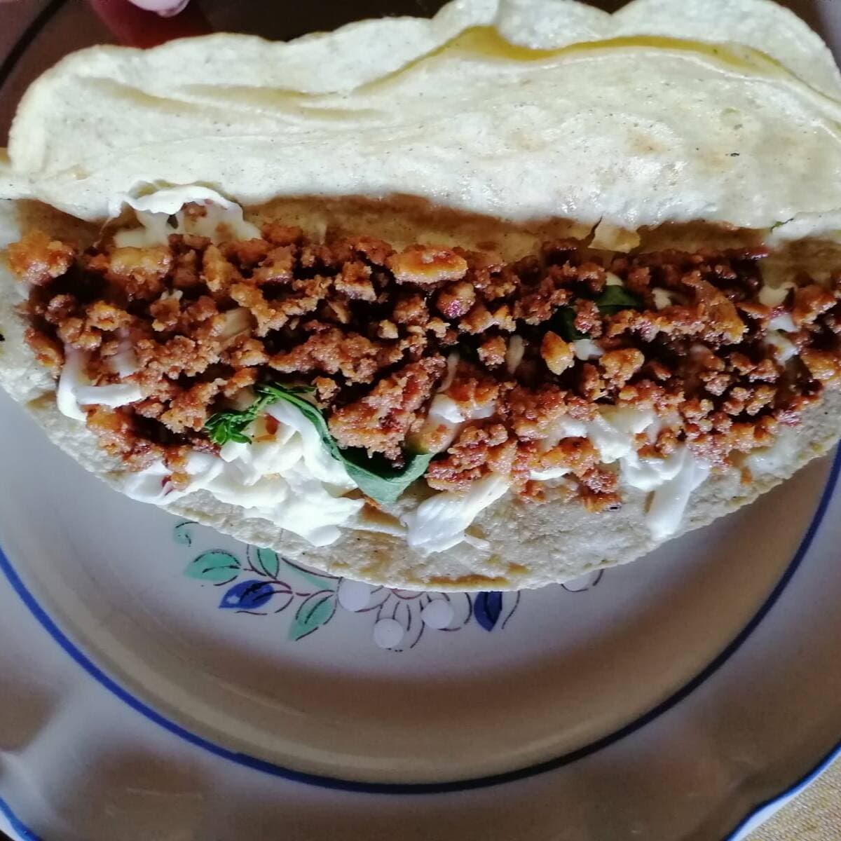 Quesadilla chica de chicharrón
