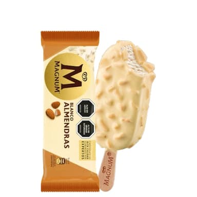 Paleta Helada Magnum Almendras Chocolate Blanco