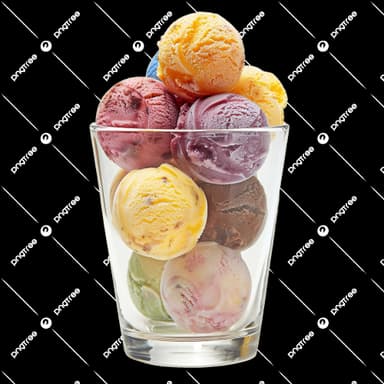 VASO CON 7 BOLAS