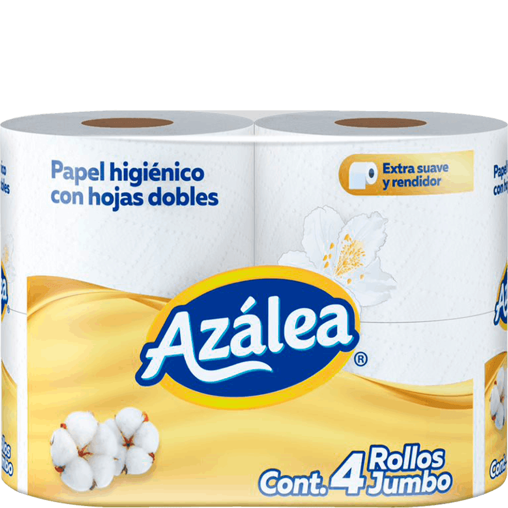 PAPEL HIGIENICO AZALEA 4 ROLLOS 350 HOJAS