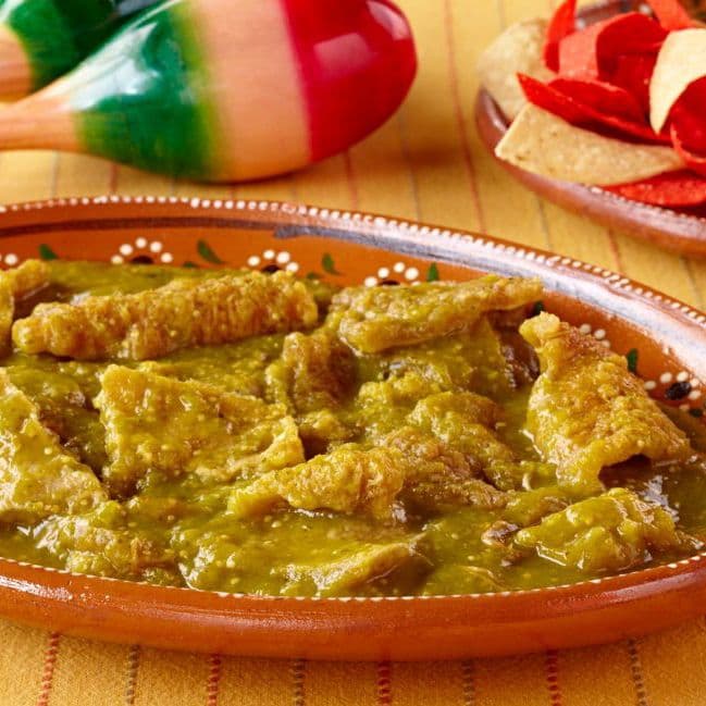 Chicharrón en Salsa Verde