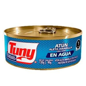 ATUN TUNY CON SOYA EN AGUA 130 G