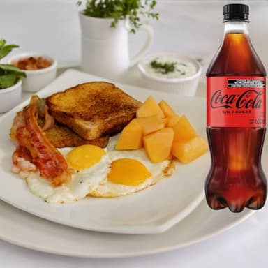 Combo Americano con Coca Cola Sin Azucar