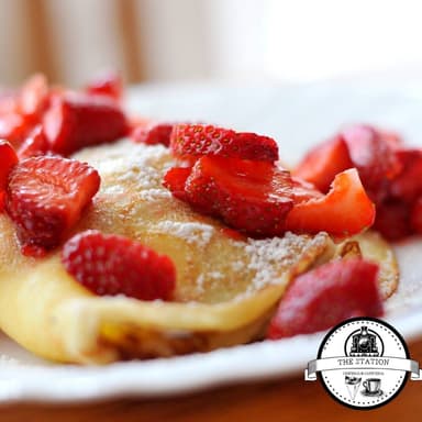 Crepa de Mermelada de Fresa con Fruta