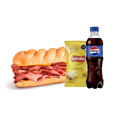 Combo Roast Beef & Cheddar Mediano