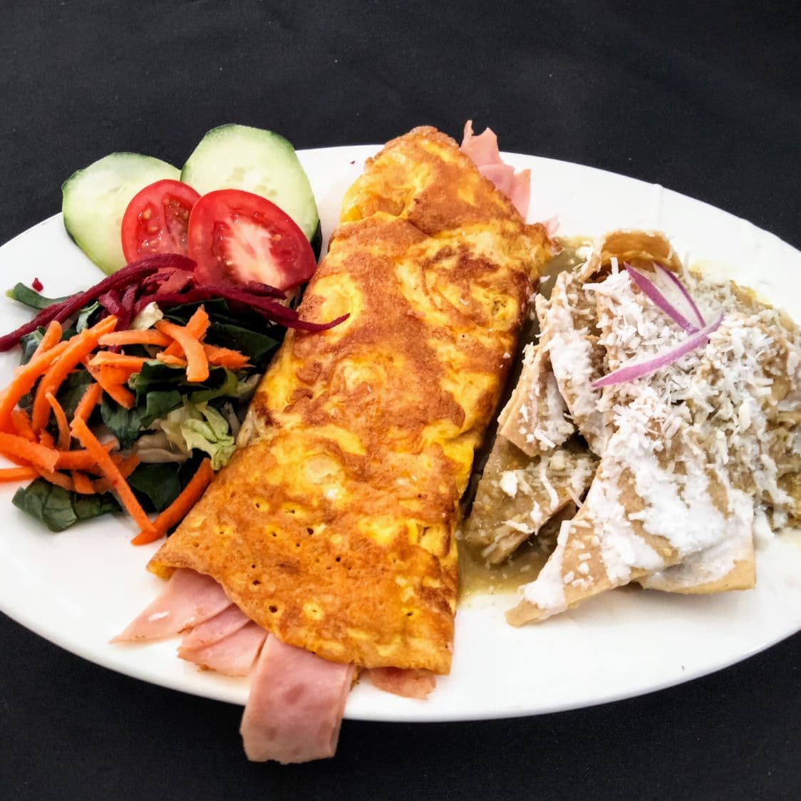 Desayuno Omelet de Jamon con Queso