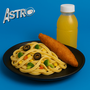 Combo Pasta, 1 Tira Crunchy y Agua