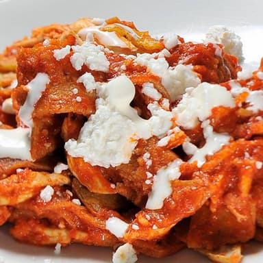 Chilaquiles Rojos Sencillos