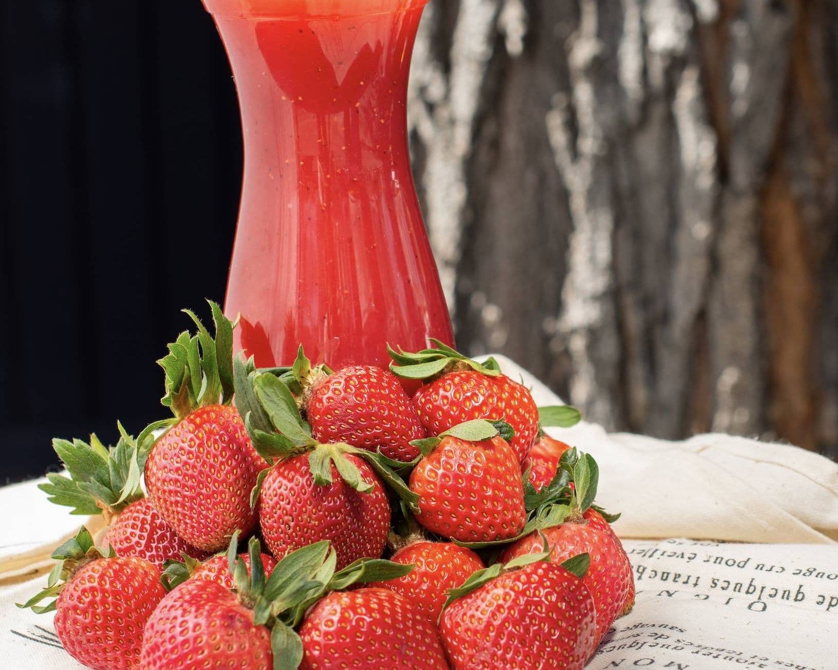 Jugo de fresa