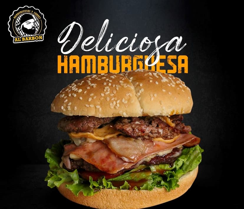 Hamburguesas y carnes al barbon