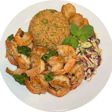 Platillo con Camarón al Chef