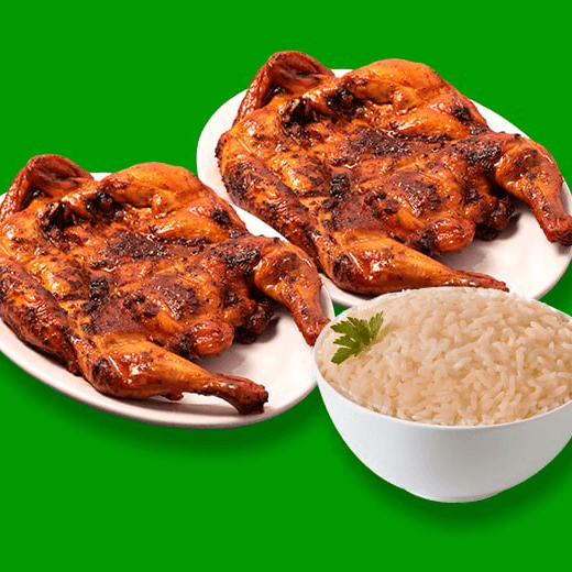 Paquete 2 (2 Pollos + Arroz + Salsa)