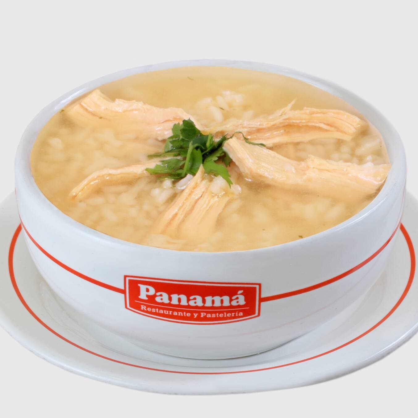Consome de pollo con arroz (350 ml)