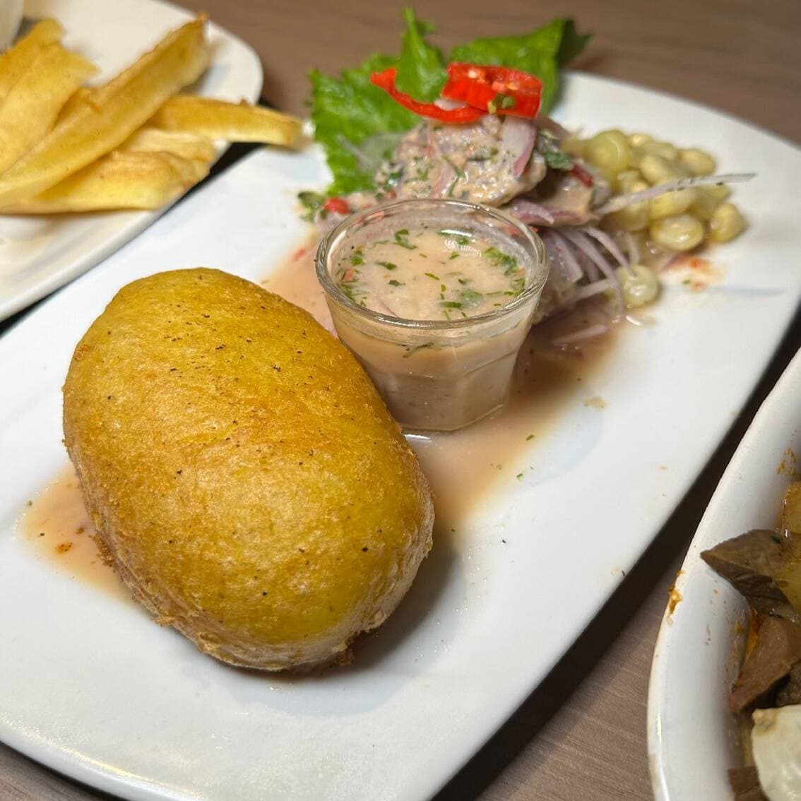 Papa Rellena con Ceviche