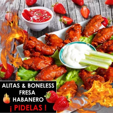 1/4 ALITAS FRESA HABANERO