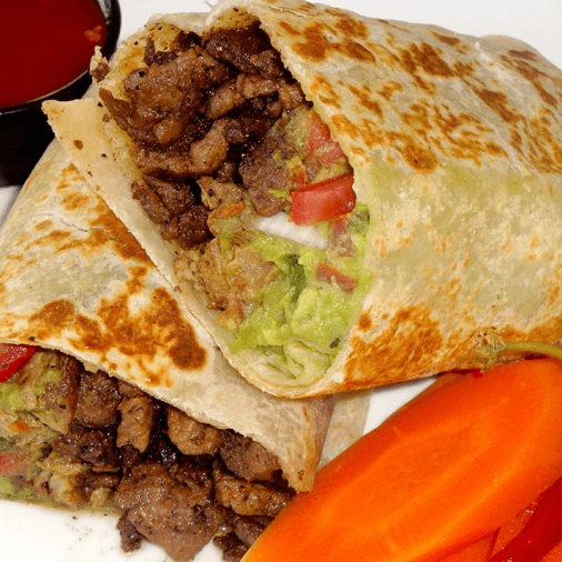 Burrito mar y tierra👌