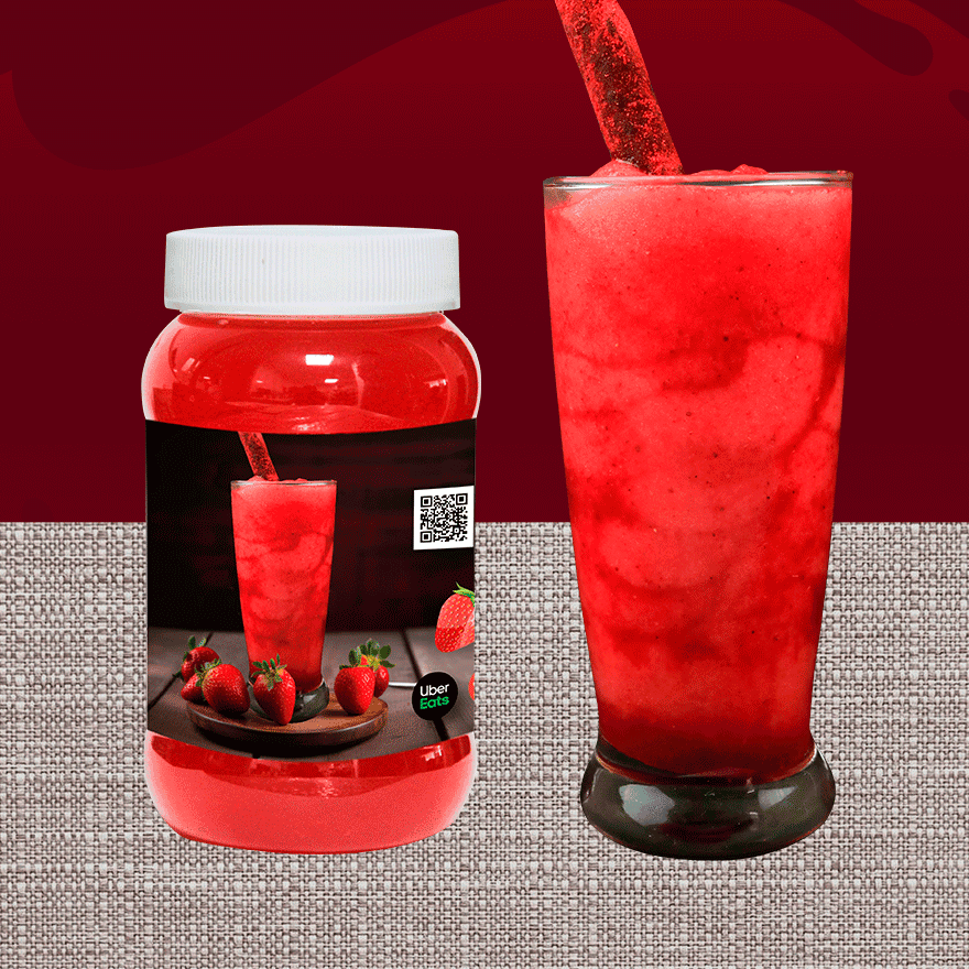 Frappe De Fresa de Agua 500 ml