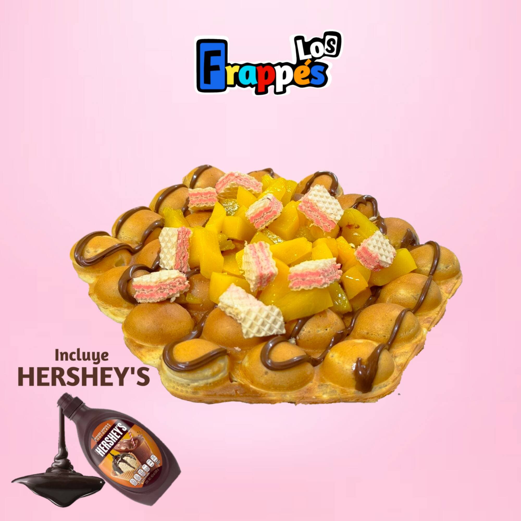 WAFFLE Burbuja 3 Ingredientes