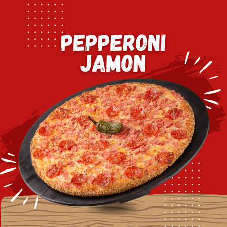 Pizza Ultra Pepperoni con Jamón