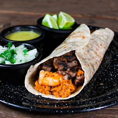 Burrito Mar y Tierra