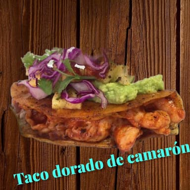 Taco Dorado Camarón al Pastor