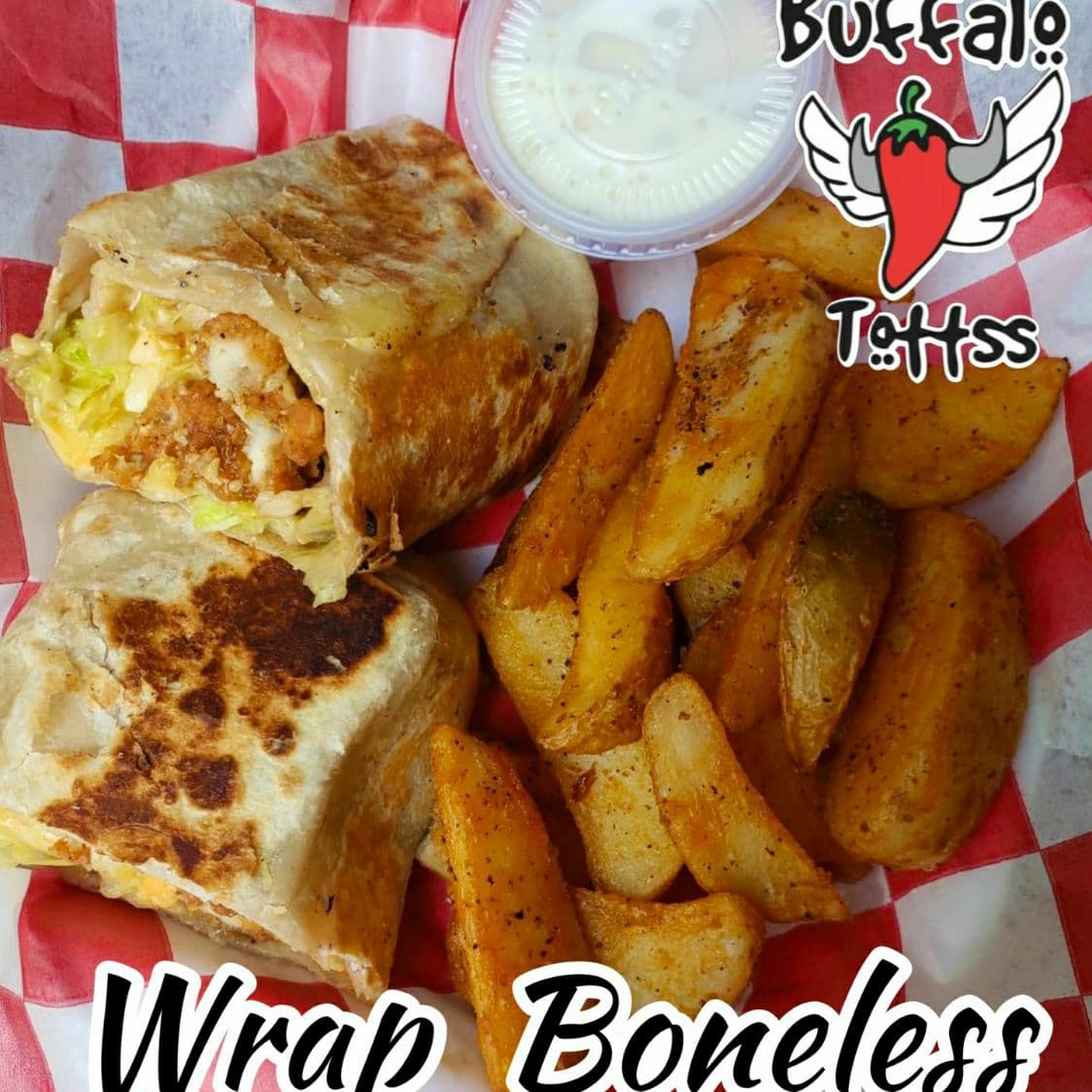 Wraps Boneless con papas + Coca Cola 600 Ml