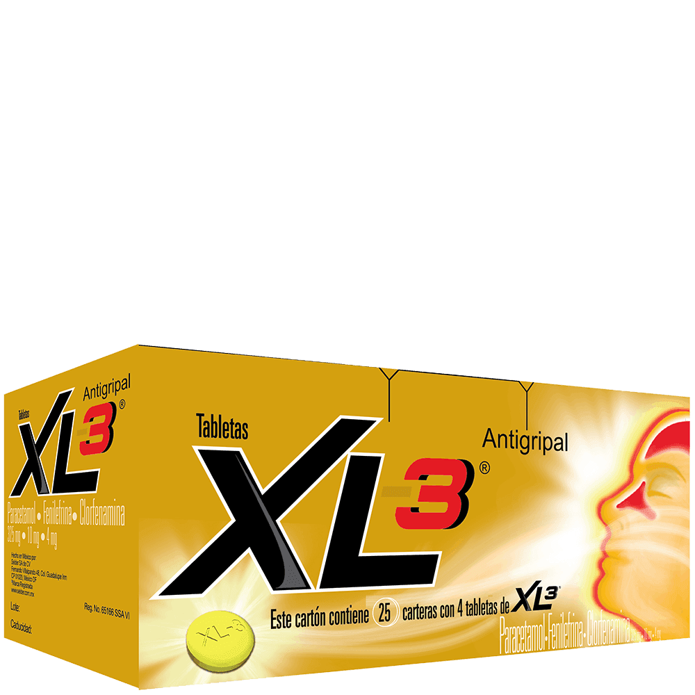 ANTIGRIPAL XL3 UNIDOSIS 4 TABLETAS