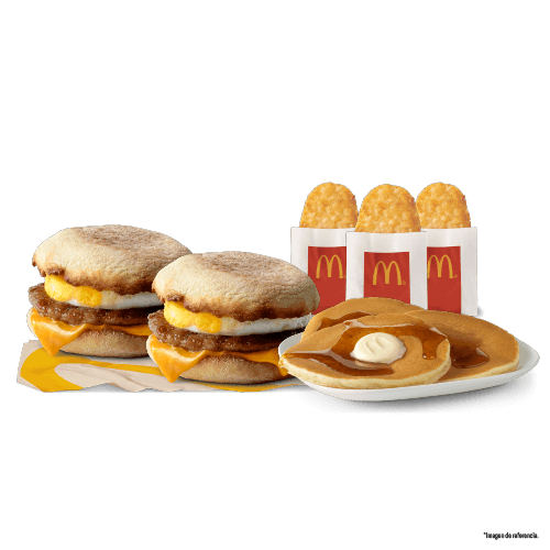 2 Muffin Salchicha + Pancakes +3 HashBrown